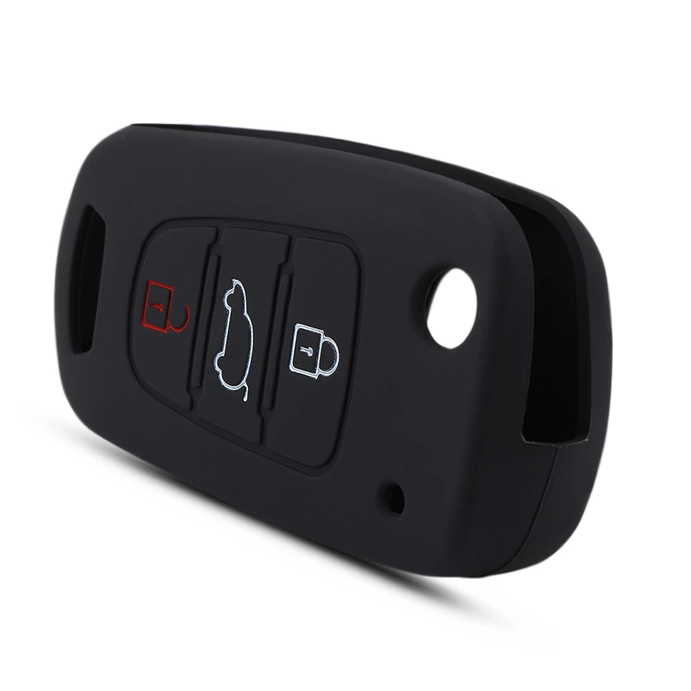 

for KIA K2 K5 Picanto Rio Sportage Protector Holder Silicone Car Key Cover fob Case For HYUNDAI i30 Verna Veloster Car-Styling