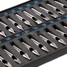 22 шт./кор. Модная новинка сезона 304 Нержавеющая сталь татуировки, игла с модным крючком Советы Насадка для держатели для тату-машинок питания