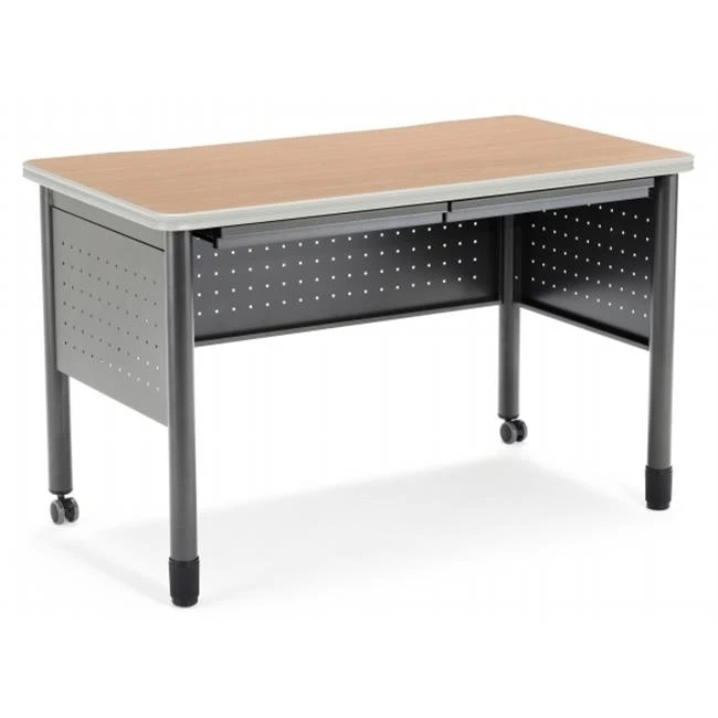 OFM 66120-MPL Mesa Series Training Table & Desk with Drawers 27.75 x 47.25 in. - Maple