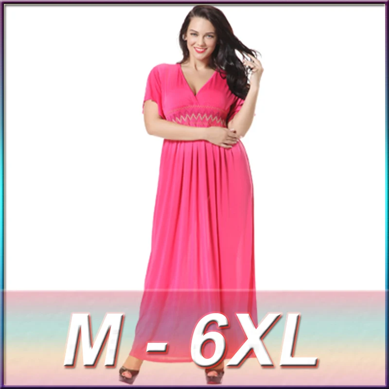 

Summer Women Beach Dresses 2016 Sexy Bohemia Dress Plus Size 6XL 5XL 4XL Maxi Dress Big Size Long Dresses