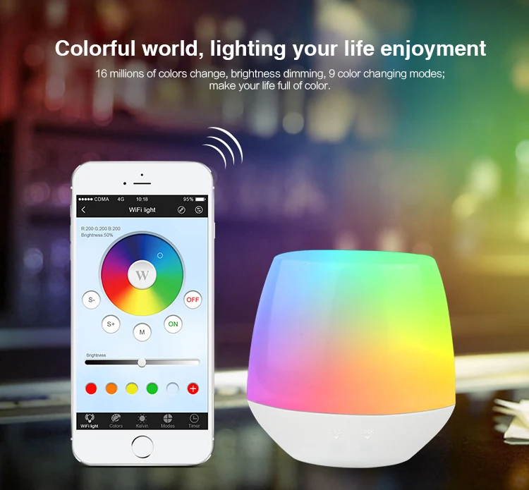 

2019For RGBW/RGB W/WW Mi.light Lamp Bulb Strip controller, MiLight 2.4G Wireless LED RF Dimmer Remote Wifi ibox iOS Android APP