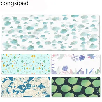 

congsipad Top Quality Covered with leaves Keyboard Gaming MousePads Size for 30x70cm 30x90cm Rubber Mousemats