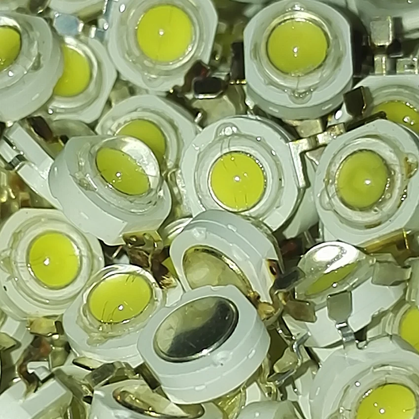 10 шт/100 шт 1W 3 2-3 4 v 350ma высокой Мощность светодиодный теплый светильник двойной