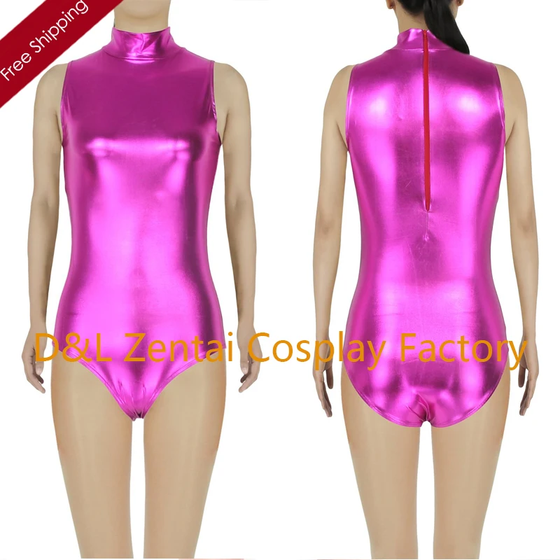 Buy Free Shipping Women's Shiny Metallic Sleeveless