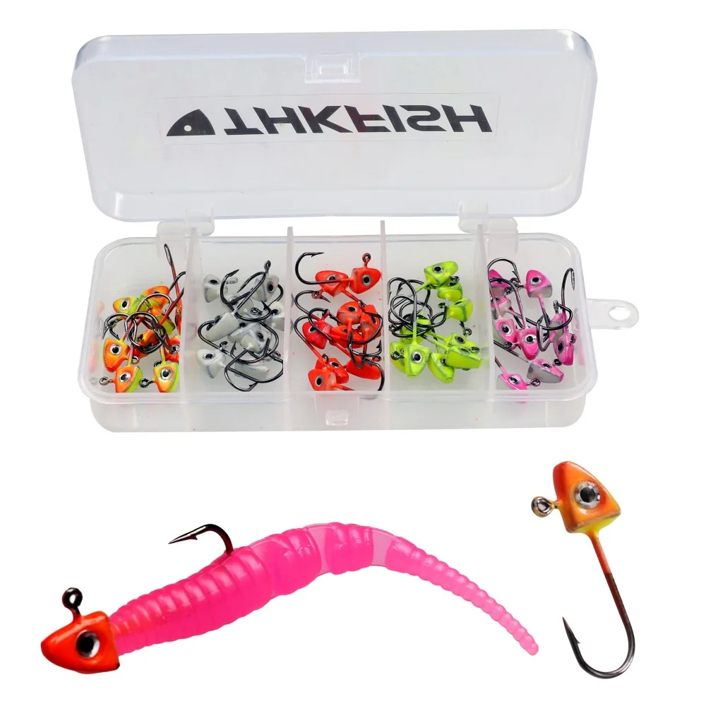 

50Pcs 1.6-1.8g Winter Ice Fishing Jigs Lead Fish Heads Fishing Hooks Carp Trout anzol para pesca Ice Jig Bass Fishing Tackle