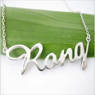 Typefaces Necklace Sterling Initials 1