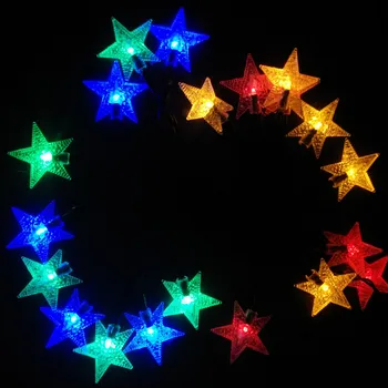 

YIYANG 7M 50 Stars Solar LED String Lights Darkness Sensor Auto Solar Wall Lamps Spike Energy Saving Garden Decoration Lights