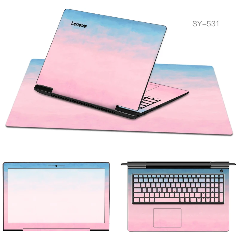 

New Laptop Stickersand Mouse Pad Sets Skin for Thinkpad new s1/E570/E470//e575/L330/L460/x1 carbon 2017/X270/w510/t530/t420s