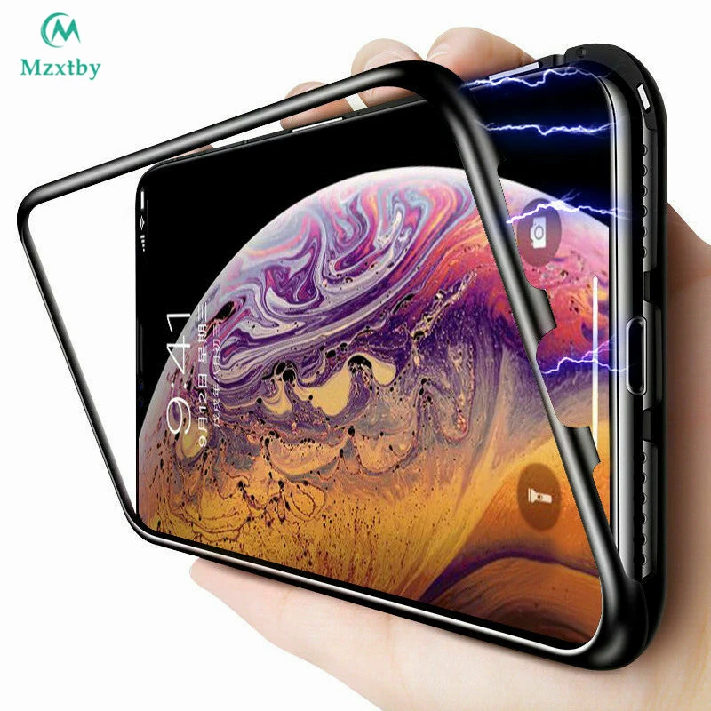 

Mzxtby Magnetic Glass Phone Case For Samsung S7 Edge S8 S9 Plus Note 8 9 J4 J6 J8 A7 A8 Back Glass Case Cover Shell Accessories
