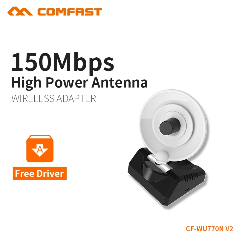 

USB wifi adapter wireless wi-fi Adapter usb wifi Antenna 150Mbps 2.4Ghz computer network card 10dBi antenna Comfast CF-WU770N