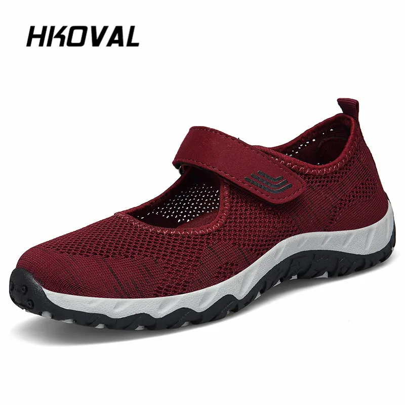 

HKOVAL Women Shoes Sneaker Casual Sport Flats Fashion Shoes Air Mesh WalkingSpring Summer Autumn Loafers Shoes