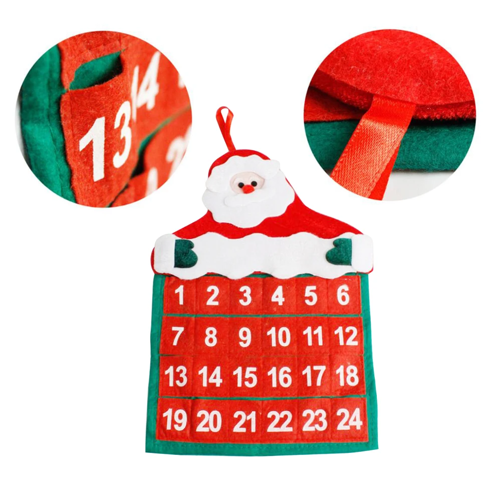 

Christmas Decoration Santa Claus Calendar Creative Kalendar Xmas ELK Advent Calendar New Arrival