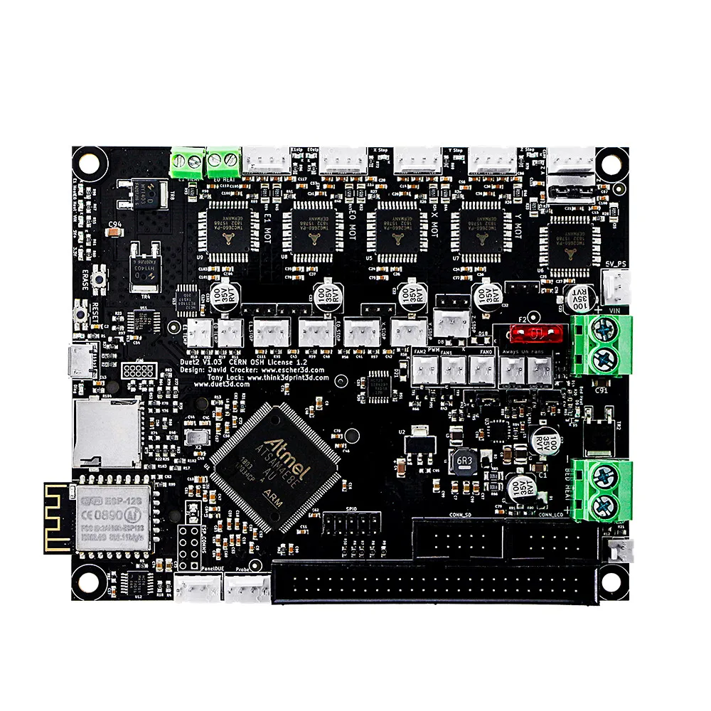 Duet 2 материнская плата с Wifi клонированная прошивка Reprap мощная 32 битная Duet2 + 4 3