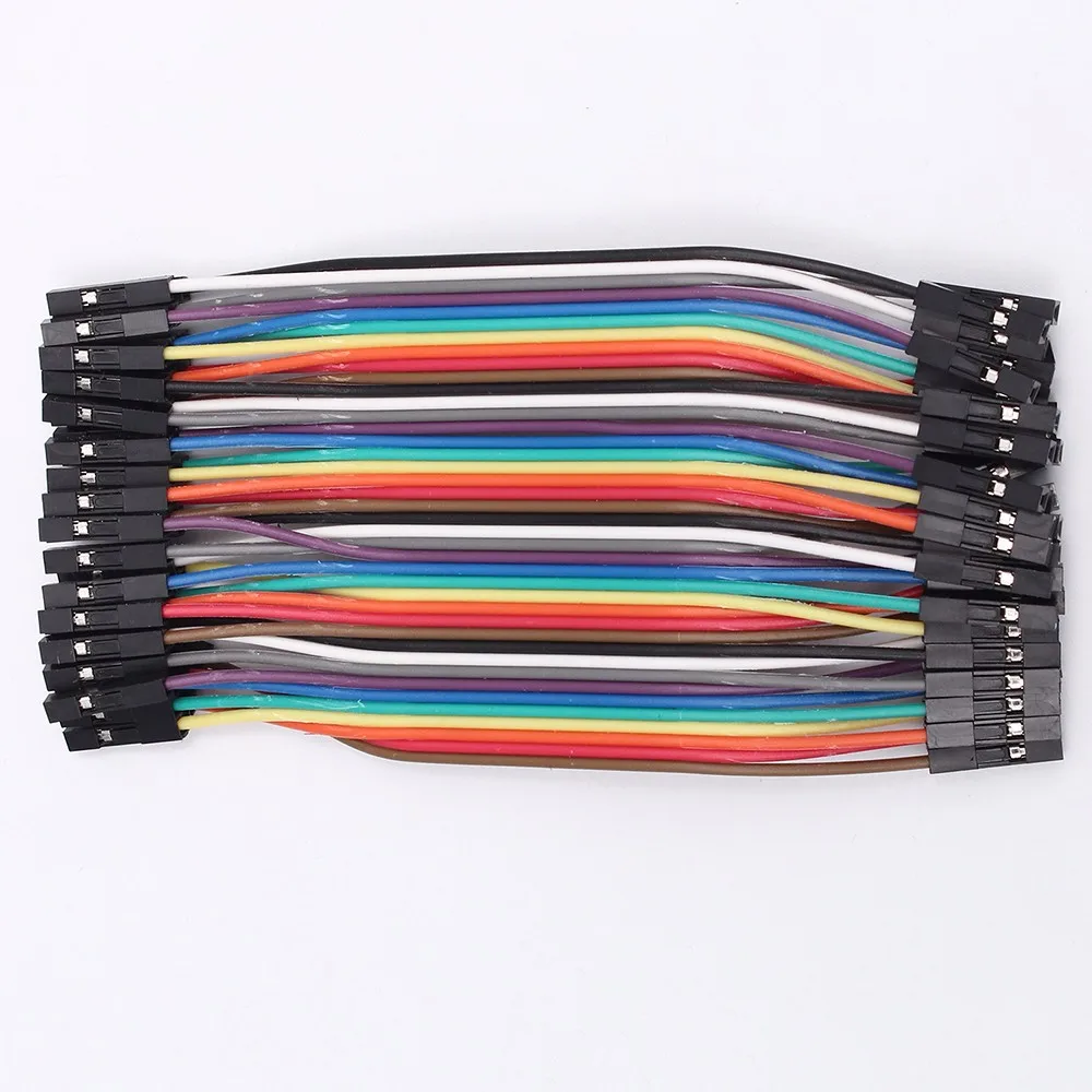 40 шт./лот 40P Dupont Wire 20 см Перемычка Кабельная линия 1p контактный разъем адаптер