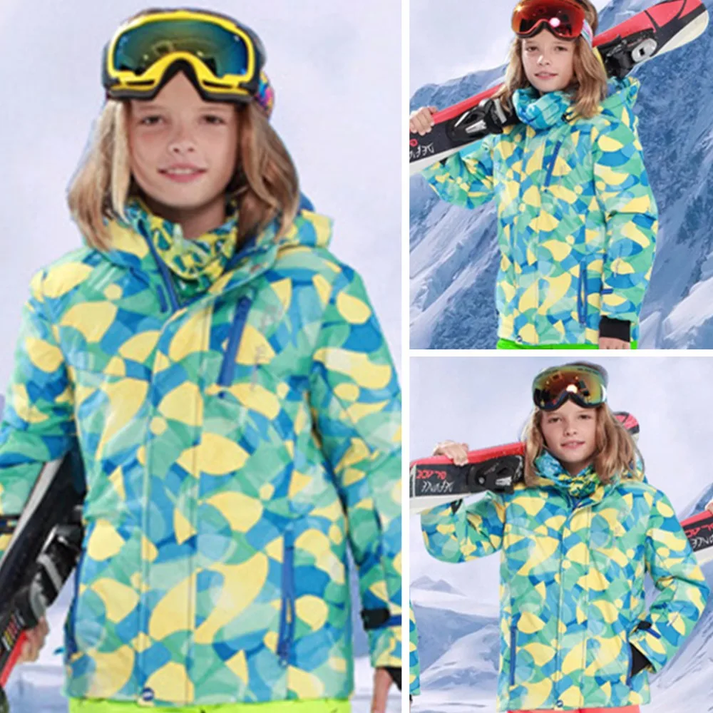 Новинка года; 4 цвета; зимняя верхняя одежда для мальчиков; Водонепроницаемая Лыжная спортивная куртка; пальто; Прямая поставка