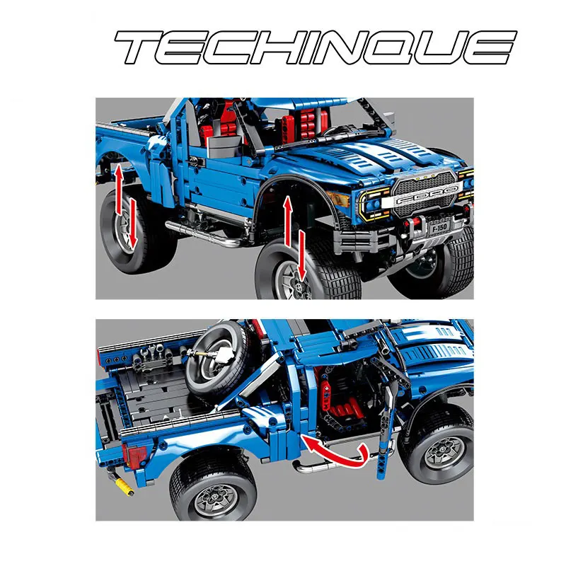 1288PCS Technic Off-Road Truck Compatible legoing Building Block Speed champions Pullback Car Brick Toy for Children kids Gifts 1288PCS Technic Off-Road Truck Compatible legoing Building Block Speed champions Pullback Car Brick Toy for Children kids Gifts