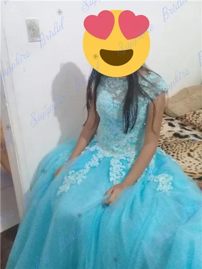 Сапфир Свадебные Длинные вечерние платья Vestido De 15 Anos De Кепки рукава кружевное платье с открытой спиной, красные, золотые, перламутрово-розовый Расшитое бисером в честь пятнадцатилетия платье