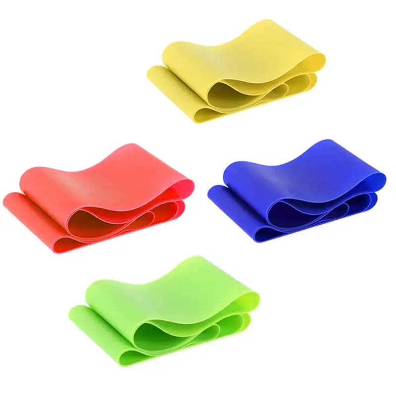 

4 Levels Natural Latex Resistance Bands Multifunctional Annular Pull Rope Elastic Rope for Fitness Training Equipment
