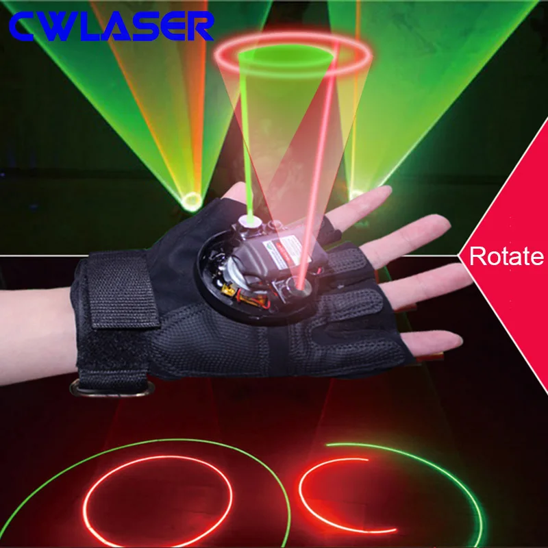 CWLASER 532 нм зеленые/650 красные/405 фиолетовые лазерные перчатки с лазером для пальцев