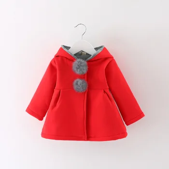 

Autumn winter new girls jacket animal rabbit design cotton baby girl coat children jackets kids coat for girls clothing