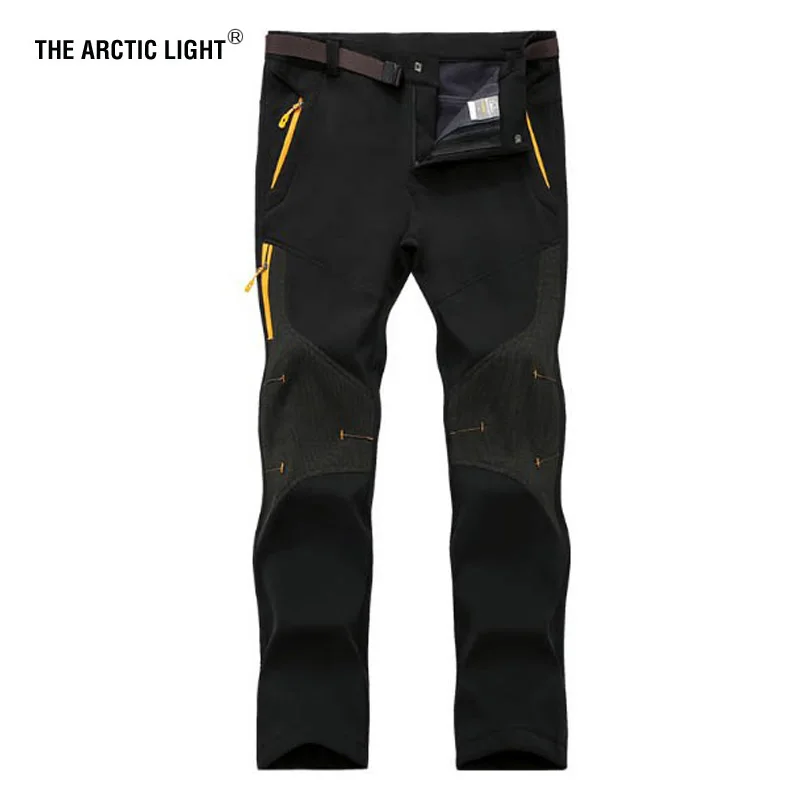 Мужские теплые зимние водонепроницаемые новые брюки для рыбалки, треккинговые походные брюки, мужские флисовые уличные туристические брюки, большие размеры, походная одежда 7XL