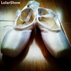 NWT/женские балетные туфли с острым носком и атласной лентой, 6 цветов, танцевальная обувь