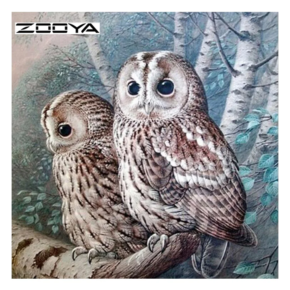 Zooya Алмазная вышивка продажа животных Сова DIY картина крестиком полная страз