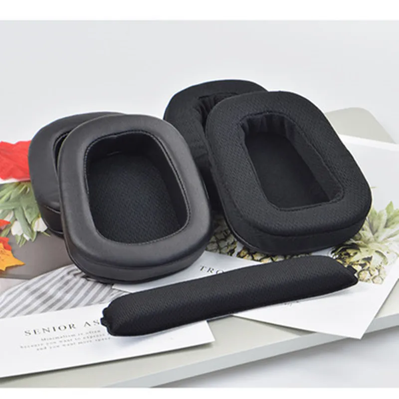 

YSAGi 1 pair of replacement foam headband ear pad earmuffs for Logitech G633 G933 earphone repair parts