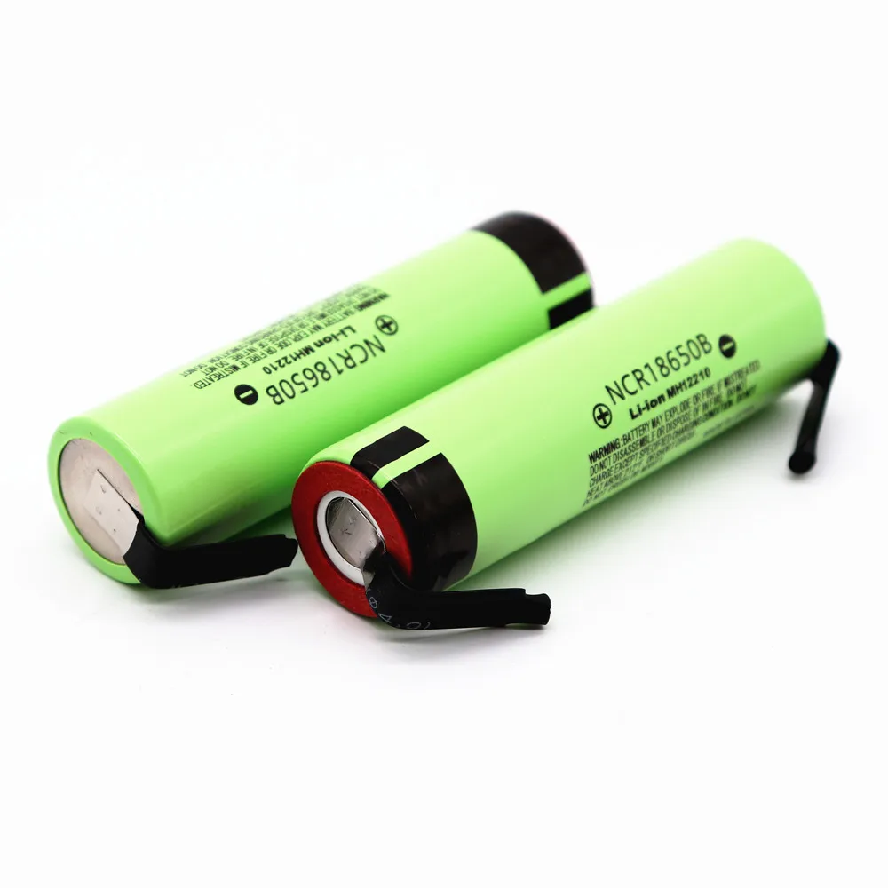 new original NCR18650B 3.7V 3400mAh 18650 rechargeable lithium battery for battery+ DIY nickel piece