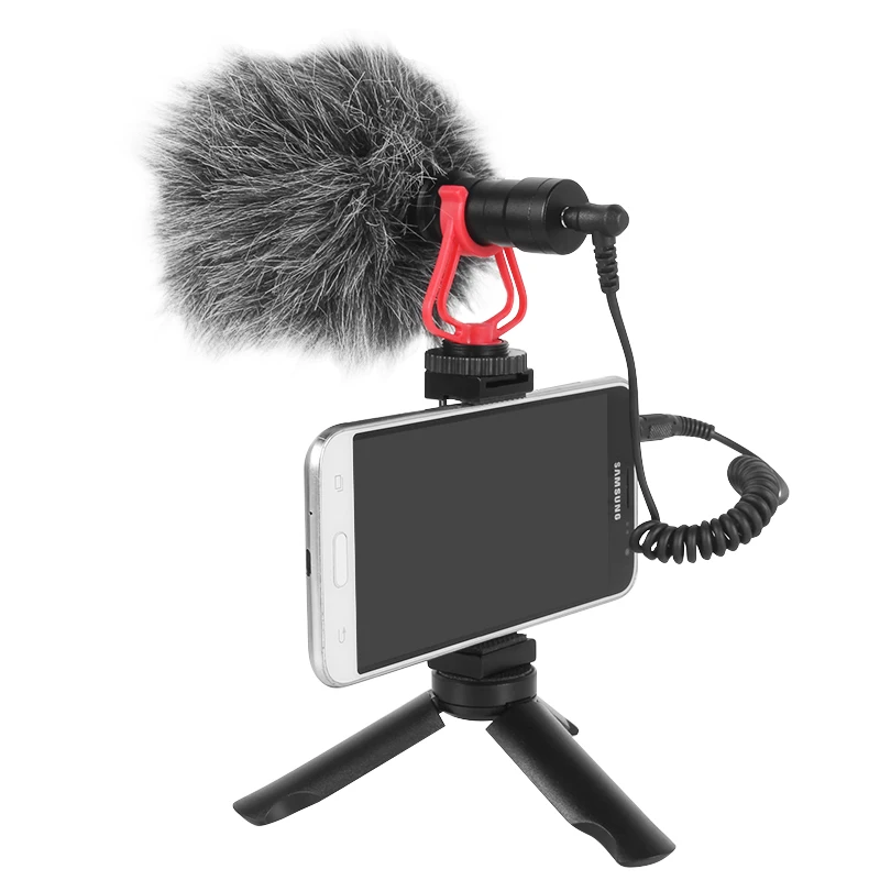 FORZAGO FM-1 видео микрофон для Zhiyun Smooth Q2 DSLR камер sony смартфон Osmo Карманный Vlogging Mic iPhone Android PK RODE