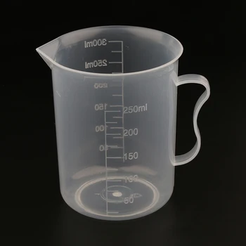 

Clear Graduated Beaker Measuring Cup Jug with Handle Grip Metric 250mL 10pcs