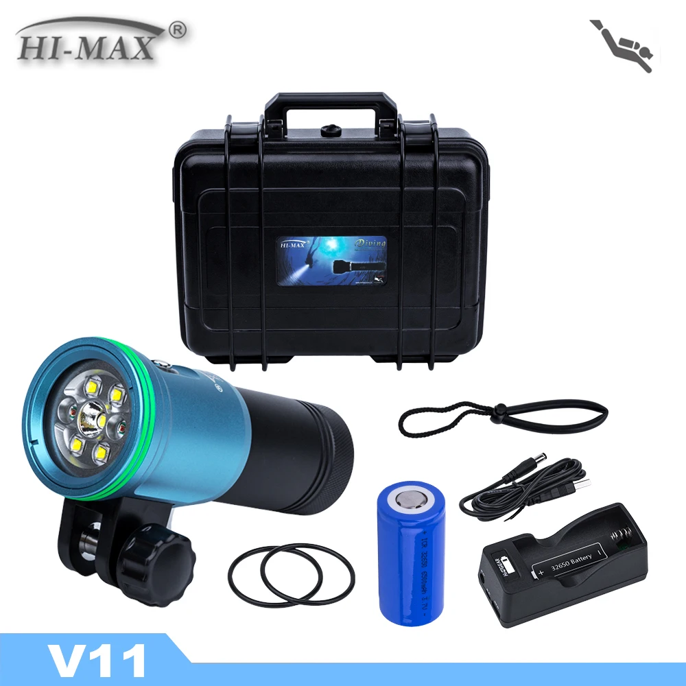 2400lm UV diving flashlight uv/red led dive torch led foucus spot light