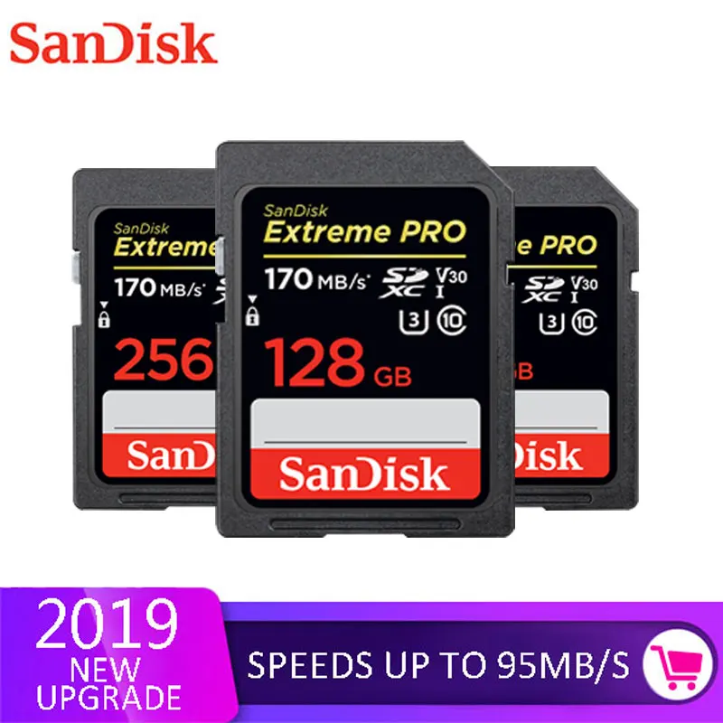 Лучший SanDisk Ultra разъем для SD карты со шлейфом 8 GB 16 GB 32 GB SDHC 64 GB 128 GB 256 GB SDXC Class10 карты памяти C10 R80mb s уш 1 Поддержка для Камера