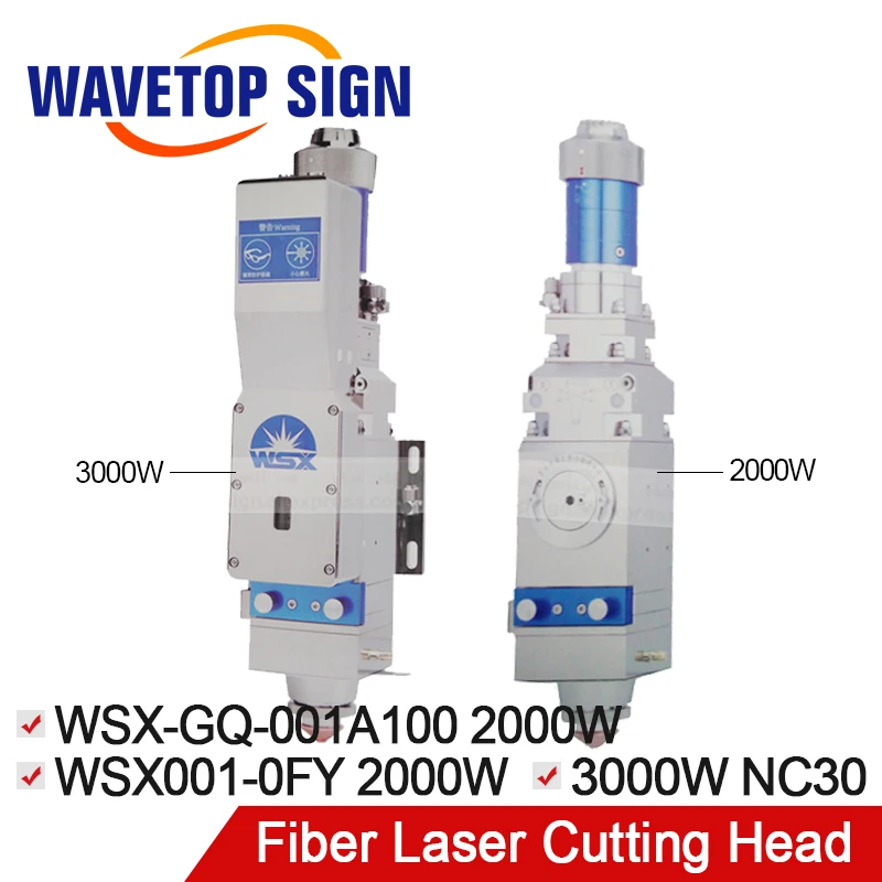 

WaveTopSign Fiber Laser Cutting Head Max Laser Power 3000W NC30 2000W WSX-GQ-001A 100 Focal Length 125mm