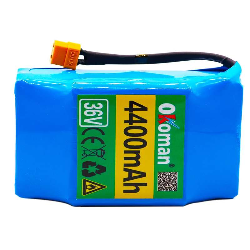 

100% New 36v 4.4ah lithium battery 10s2p 36v battery 4400mAh lithium ion pack 42V 4400mah scooter twist car battery