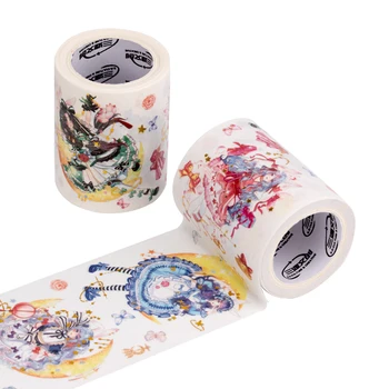 

Special ink 59mm wide Cute Cartoon Anime Girl bronzing decoration washi Tape DIY planner Diary scrapbooking masking tape Escolar