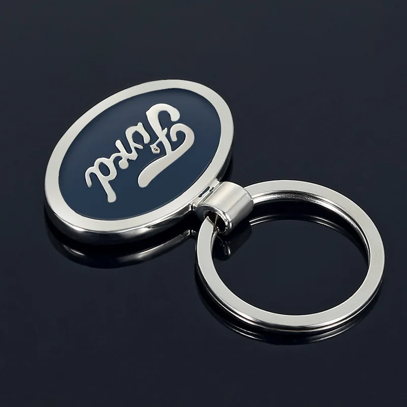 

Fashion creative double-sided LOGO Ford car logo car standard metal keychain key pendant Y-343