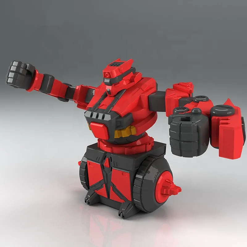 Детский робот-робот 1 красный 1 синий вращающийся на 360 градусов пульт дистанционного управления RC Интеллектуальный бой боевой робот-игрушка со звуком