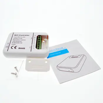 

Wifi LED RGB Controller 5 Channels RGB / WW / CW for LED Strip Applicable to IOS and Android Mobile DC12-24V