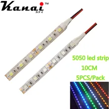 

5pcs DC12V 5050 10cm 6leds 30cm 18LED Strip Light No-Waterproof Led Tape flexible Strip Light Tira Home Decor Lamp Car Lamp