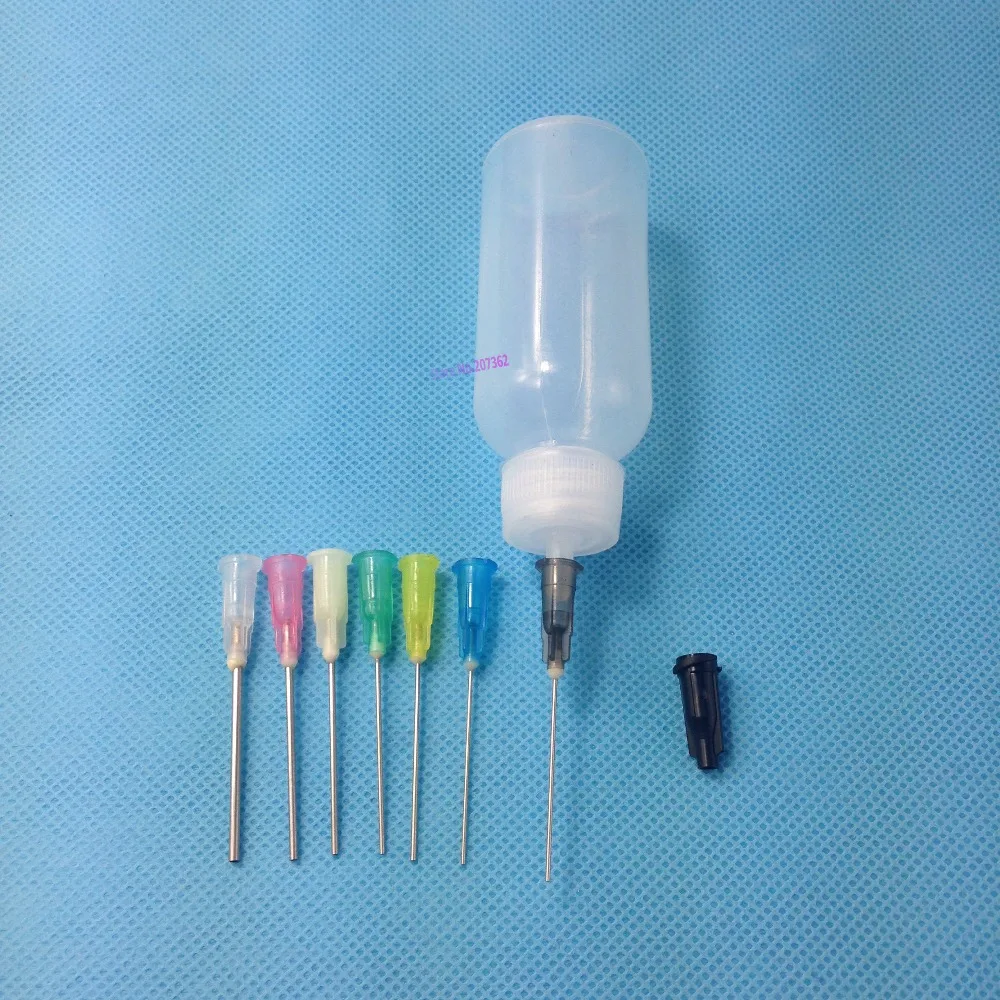 2Sets/Lot 30cc Plastic applicator Luer Slip Tip needle bottle with