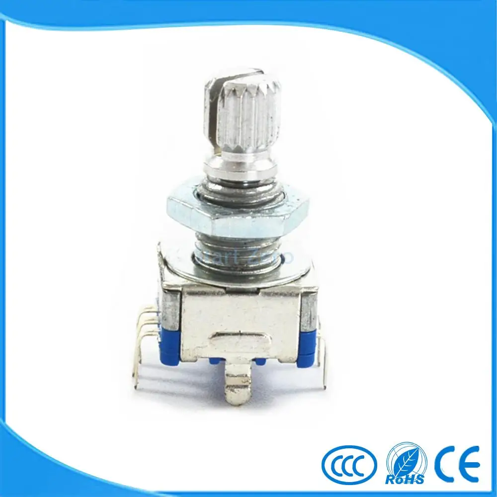 

1/2/5 X Rotary Encoder switch Audio Digital Potentiometer with Switch Handle 15mm EC11