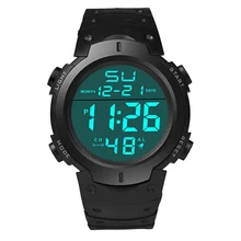 Fashion Waterproof Men’s Boy LCD Digital Stopwatch Date Rubber Sport Wrist Watch High quality watches #240717