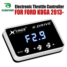 Автомобиль электронный контроллер дроссельной заслонки Racing акселератора мощный усилитель для FORD KUGA 2013- настройки Запчасти аксессуар
