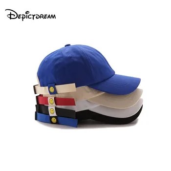 

2019 Men Women Plain Curved Sun Visor personality Smiling face Baseball Cap Hat Solid Color Fashion Adjustable Caps