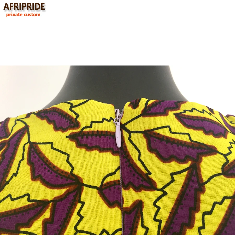 Африканское прямое платье Afripride с принтом Анкары для женщин повседневное