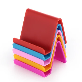 Candy Color Universal Plastic Phone Holder Stand Base Mobile Phone Bracket For iPhone 7 8 X for Samsung for Xiaomi Smartphone