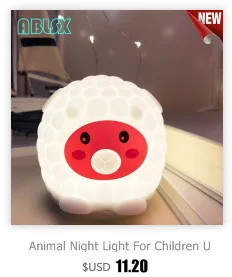 Милый ночной Светильник Trance Cow для лампа для детской спальни OX СВЕТОДИОДНЫЙ ночник Детские огни рядом с лампой детские рождественские подарки