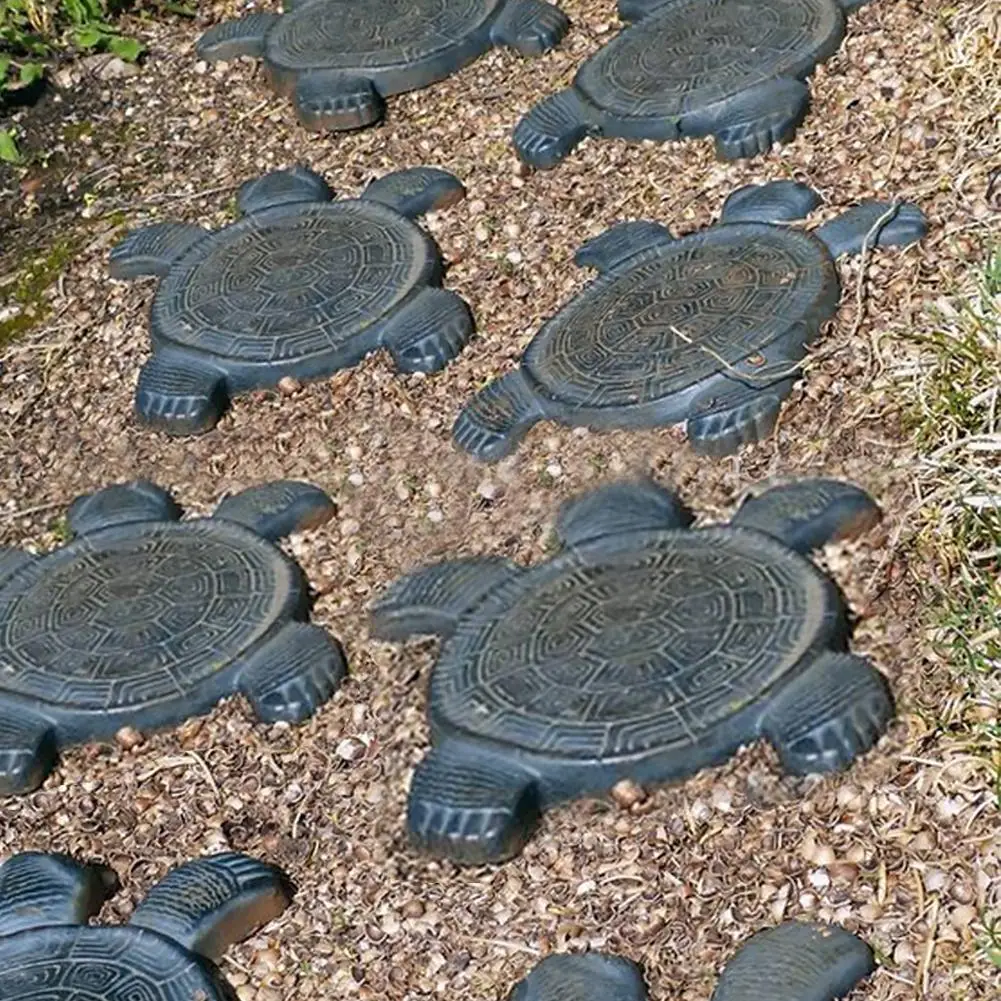 

Turtle Path Mold Concrete Stepping Stone Plastic Cement Manually Paving Molds Road Making Tool For Courtyards Garden