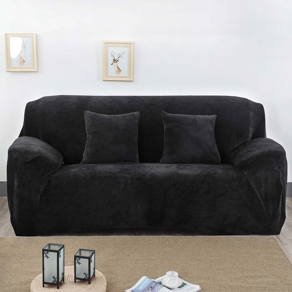 Плюшевые диван Ipad Mini 1/2/3/4 местный толстые чехол диване sofacovers эластичные дешевые диванных чехлов Полотенца wrap покрытия - Цвет: Белый